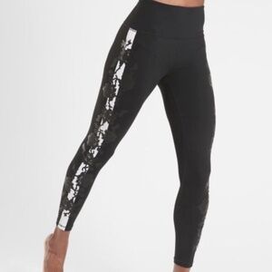 Athleta Rose Stripe 7/8 Elation Leggings Tights